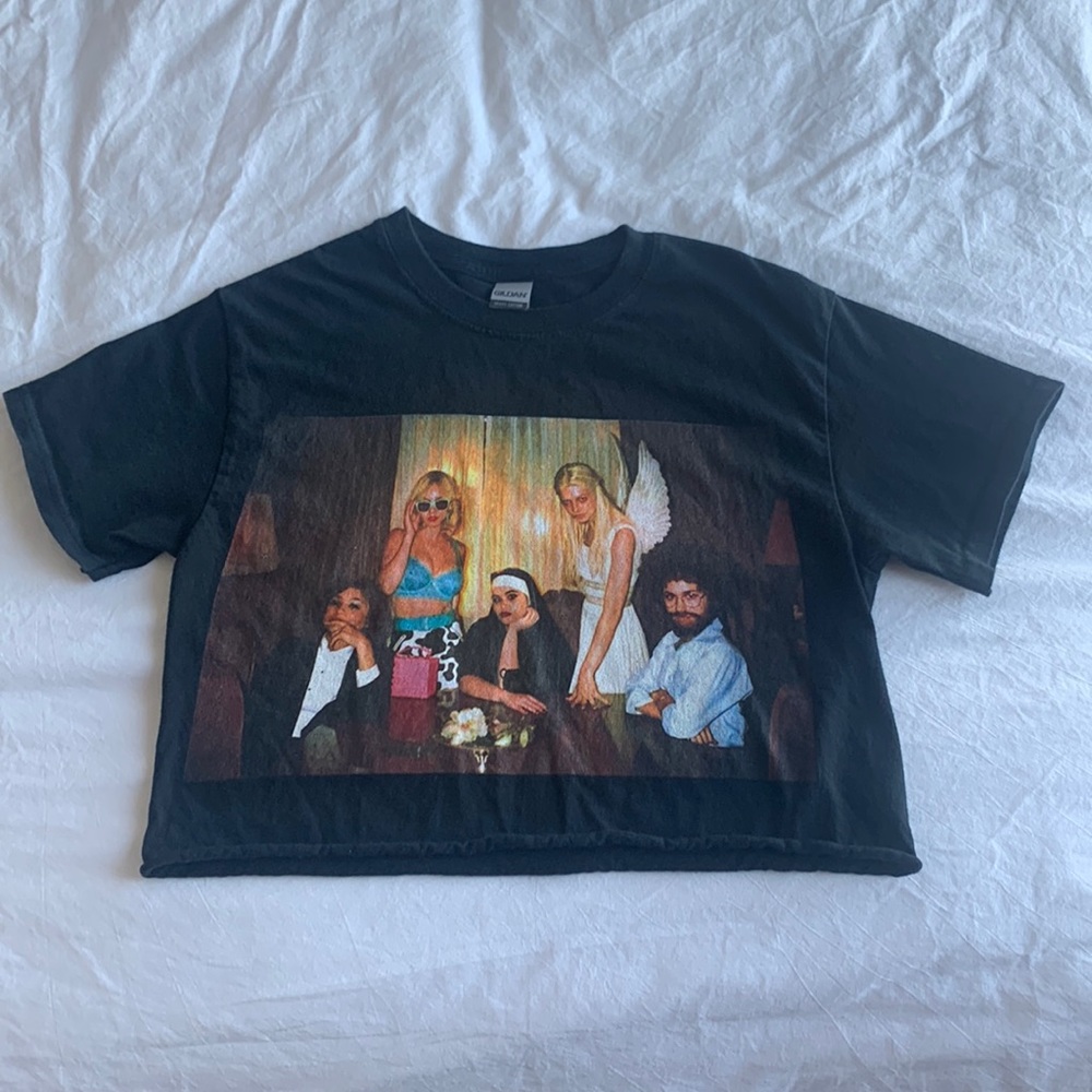 Euphoria halloween episode black crop tee